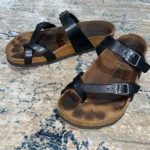 birkenstock black mayari oiled leather